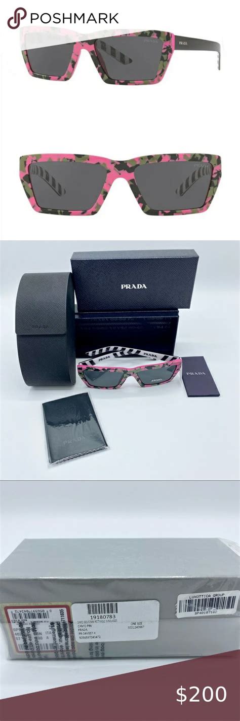 prada camo geo 57mm rectangle sunglasses|NEW! Prada Camo Geo 57mm Rectangle Sunglasses .